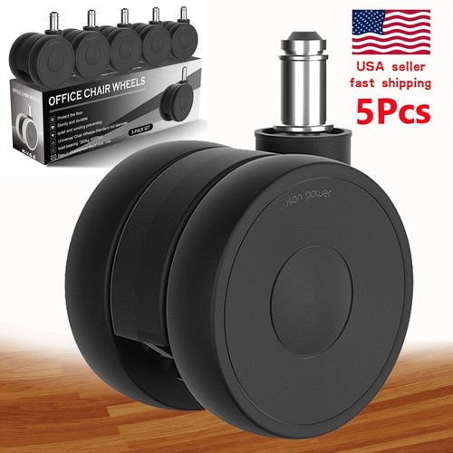 5pcs office chair casters - 2.5",